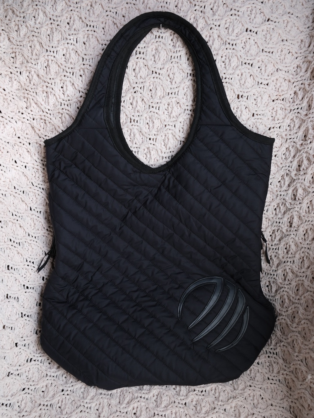MPG Quilted Yoga Tote Bag Pass-Through Zip